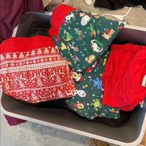 Little Sleepies Red 3XL Crew Neck Top & 3 Joggers